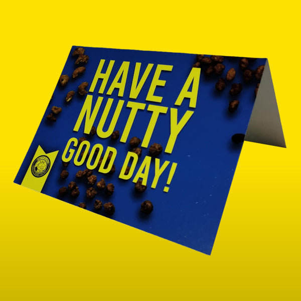 Send a greeting with your nuts.