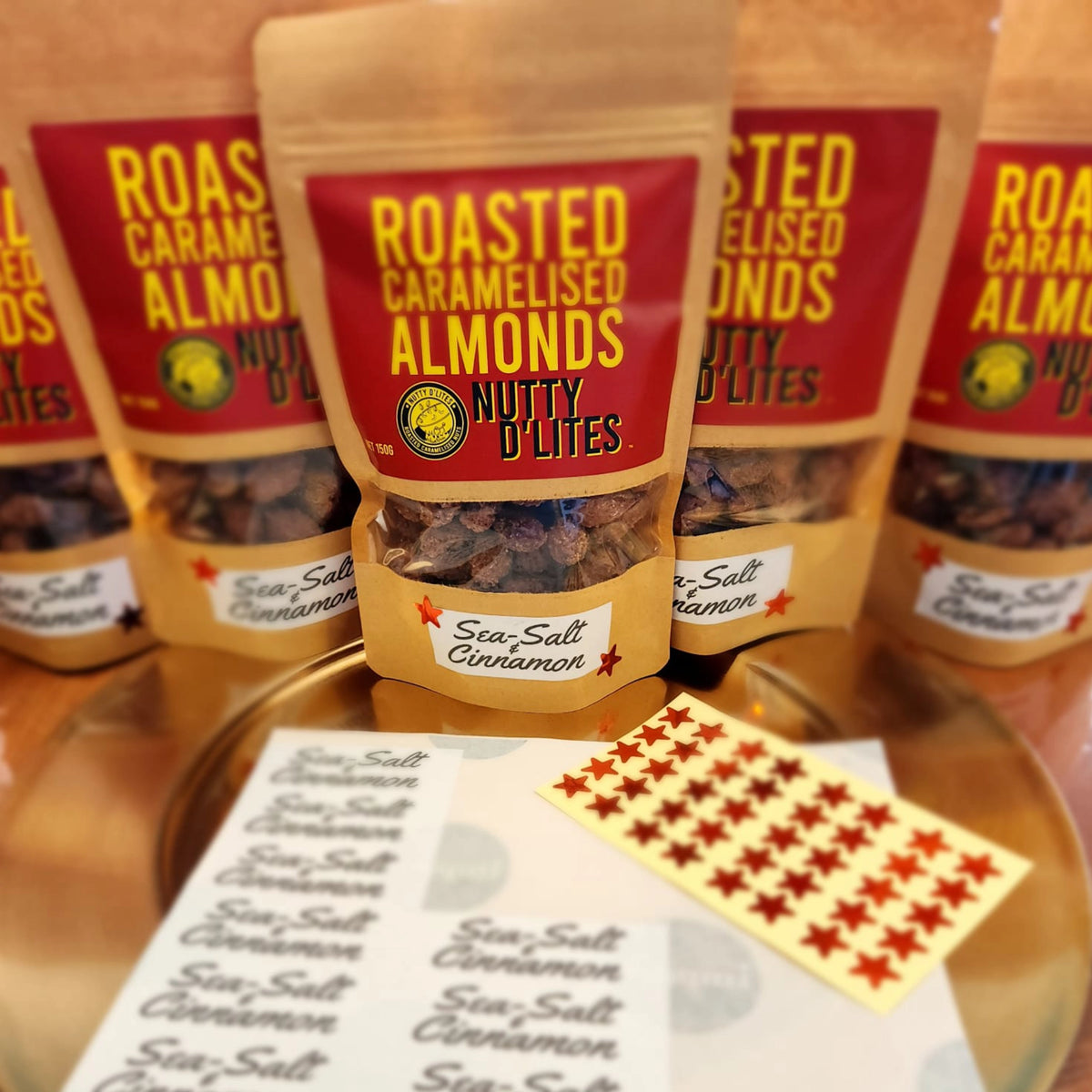 Sea Salt and Cinnamon Caramelised Almonds Nutty D'Lites