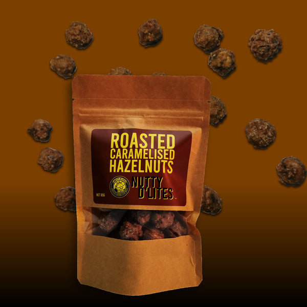 Roasted Caramelised Hazelnuts - 65g