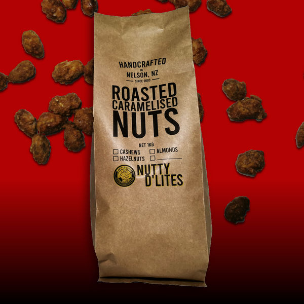 Roasted Caramelised Nuts - Sharing sized eco-packs  | 500g & 1kg