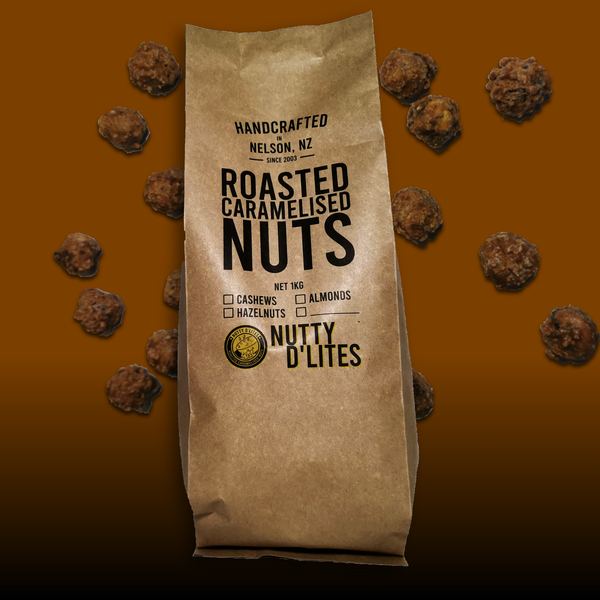 Roasted Caramelised Nuts - Sharing sized eco-packs  | 500g & 1kg